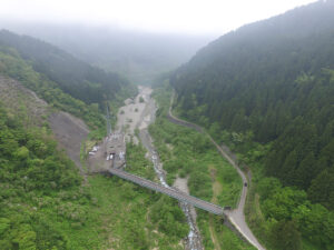 朝日小川第一放水口周辺