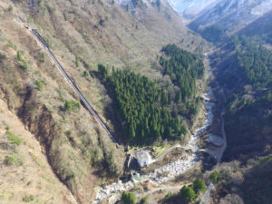 片貝南又発電所ヘリポート地点